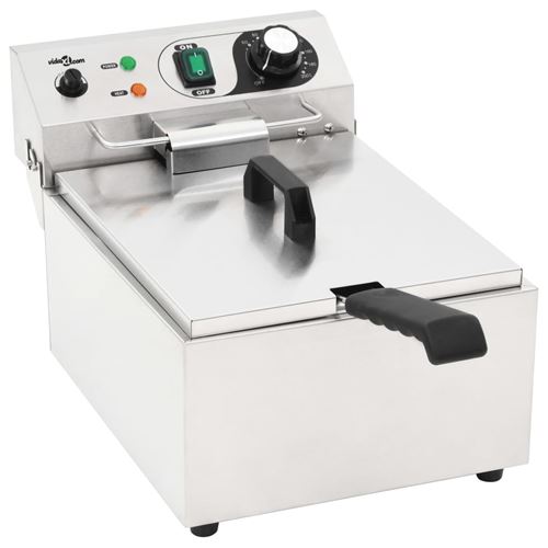 vidaXL Friteuse électrique Acier inoxydable 10 L 3000 W