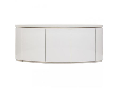 SUBLEEM Bahut 209cm 3 portes ELLIPSE Blanc