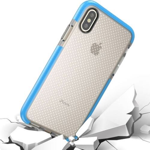Iphone X / Xs Coque Protection Tpu Basket-ball Anti-collision Bleu Als81471