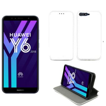 Huawei Y6 2018 4G Etui blanc Slim Cuir Style avec stand Housse noire coque anti choc de protection smartphone 2018 Accessoires pochette case XEPTIO Coque et etui telephone mobile Achat prix fnac
