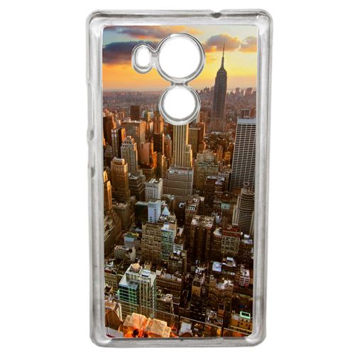 Coque New York Compatible Huawei Mate 8 Transparent