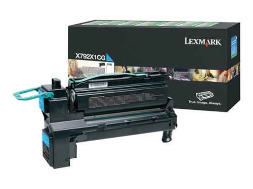 Lexmark - Extra hoog rendement - cyaan - origineel - tonercartridge LCCP, LRP - voor Lexmark X792de, X792dte, X792dtfe, X792dtme, X792dtpe, X792dtse