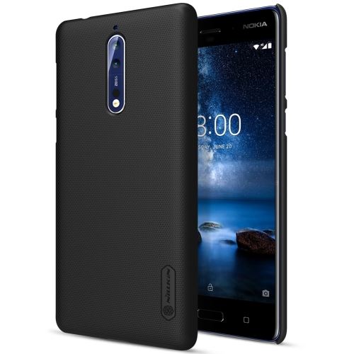 Nokia 8 Coque Protection Plastique Texture concave-convexe Noir ALS54552