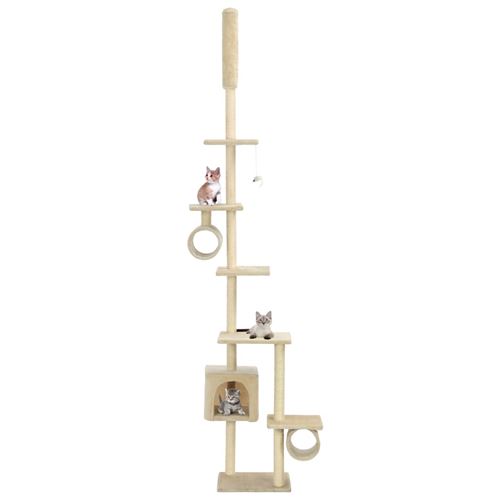 Vidaxl - Arbre &agrave; chat avec griffoirs en sisal 260 cm Beige Beige