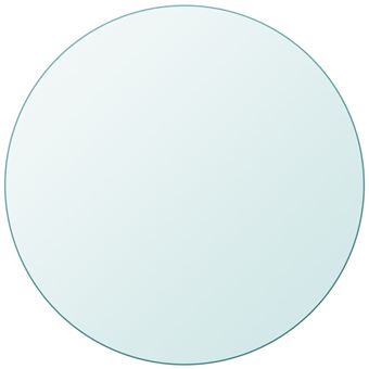 Vidaxl Dessus De Table Ronde En Verre Trempe 500 Mm Achat Prix Fnac