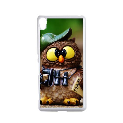 Coque Chouette Compatible Sony Xperia X Transparent