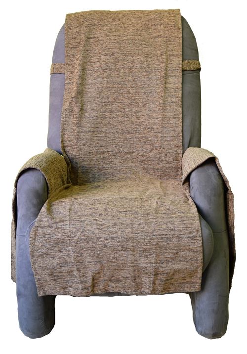 Comptoir du Linge paula1plchamois Protège Fauteuil 1 place Chamois 50x210 cm