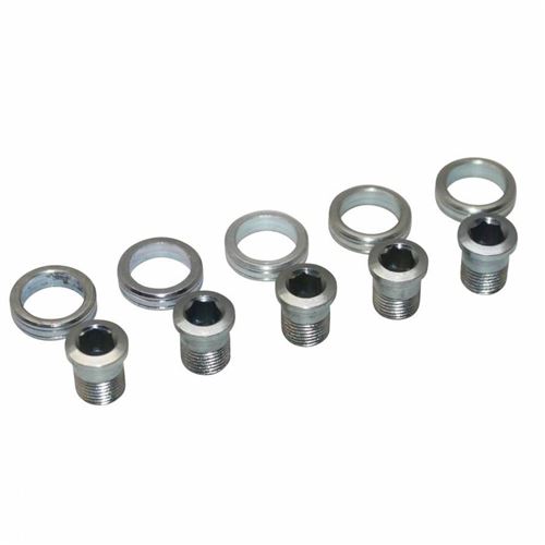 Intravis pedalier stronglight route 3ème plateau inox (jeu de 5)
