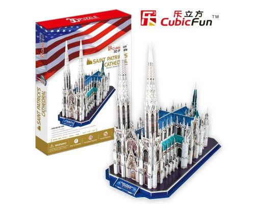 Puzzle 117 Pièces : Puzzle 3D - Cathédrale Saint Patrick, Cubic Fun