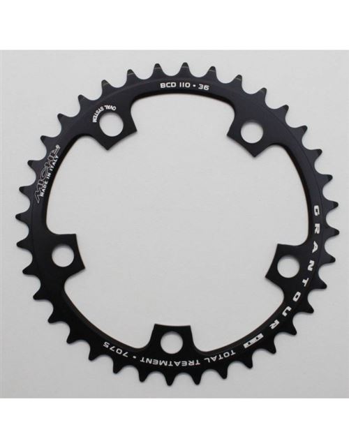 Plateau route 5bra 36dts d.110 compact interieur noir alu miche type shimano et campagnolo 9-10v.