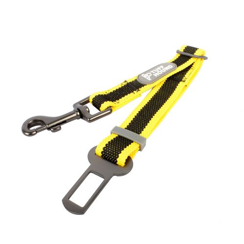 Meilleurs prix pour Ceinture de sécurité TUFFHOUND pour chien - Jaune&Noir (Taille: Universelle)