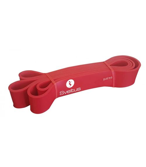 Sveltus bande de résistance bande de puissance 23-57 kg 103 x 4,5 cm rouge
