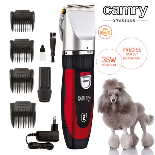 Tondeuse Pour Chiens/Animaux De Compagnie Électrique Faible Bruit Et Vibration, Camry, Cr 2821, 35, Rouge