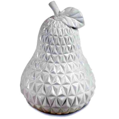 Poire déco céramique 18 cm