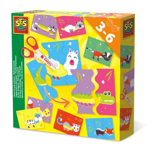 SES Creativ e&reg; J'apprends &agrave; couper - puzzle animal