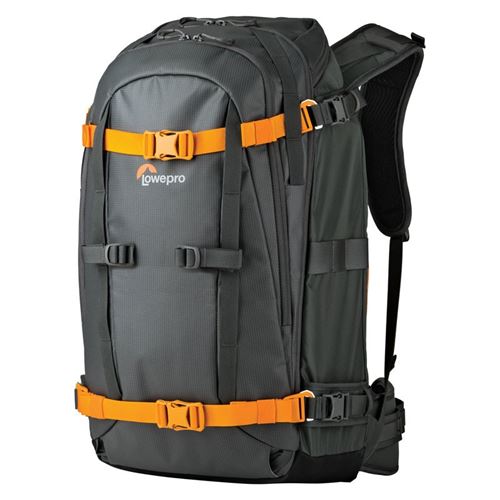 Lowepro Whistler BP 450 AW - Sac à dos pour appareil photo et objectifs - Hypalon, nylon 210D, Oxford nylon 420D, Nylon 420D TPU enrobé - gris