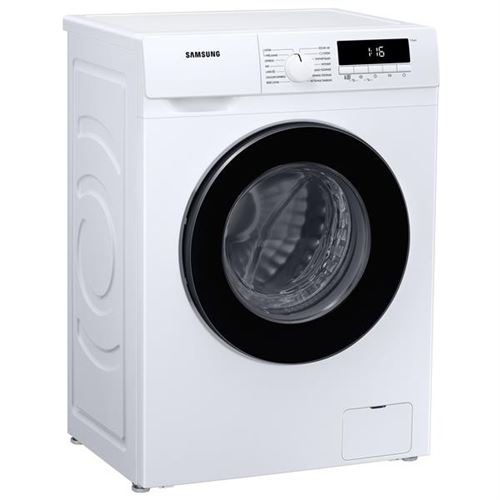 Samsung Ww70T303Mbw - Machine À Laver - Largeur : 59.5 Cm - Profondeur : 49.8 Cm - Hauteur : 85 Cm - Chargement Frontal - 7 Kg - 1400 Tours/Min - Blanc Avec Porte Noire
