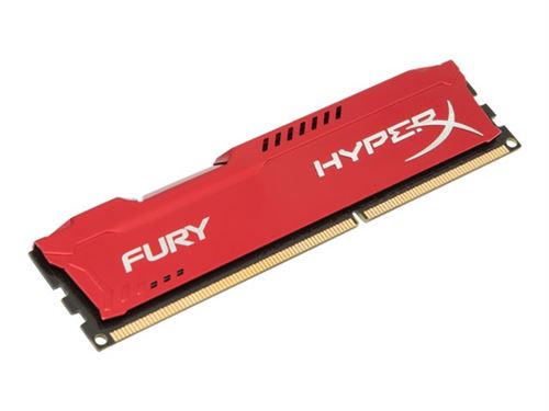 Mémoire RAM HyperX FURY DDR3 4Go 1600MHz CL10 240Pin DIMM HX316C10FR / 4 Rouge