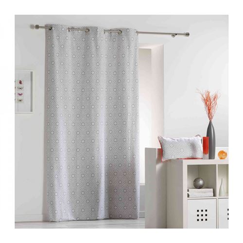 Rideau Tunis Gris 140x240 - Douceur d'intérieur