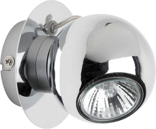 HOMEMANIA Spot Sergio - de Plafond, Murale - Chrome en Métal, 10 x 11,5 x cm, 1xGU10 LED 4,5 W - 360 Lumen