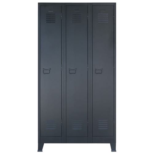 vidaXL Armoire à casiers Métal style industriel 90 x 45 x 180 cm