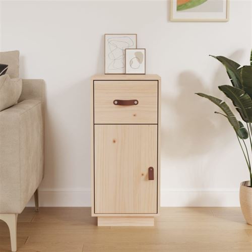 Vidaxl Buffet 34X40x75 Cm Bois Massif De Pin - Image 2