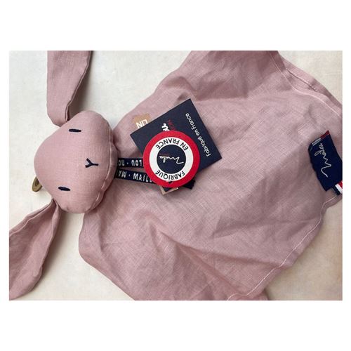 Non Communiqué Multicolore Perlipoppette Doudou Lapin Rose