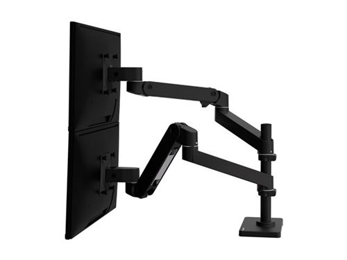 Ergotron LX Pro Monitor Tischhalterung - für 2 LCD-Displays - Schwarz