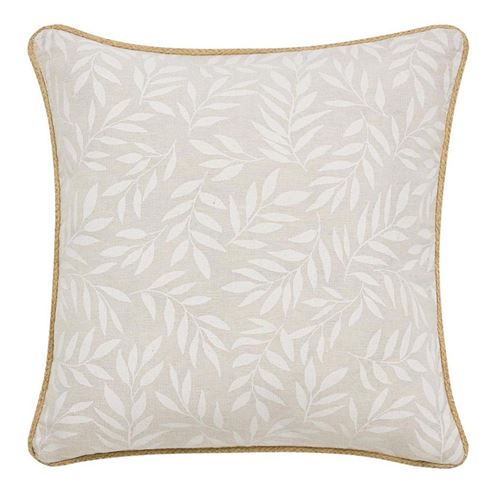 Non Communiqué Beige Coussin Déco Imprimé "Naya" 45X45cm Naturel