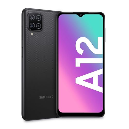 Smartphone TIM Samsung Galaxy A12 16,5 cm 6.5 Double SIM 4G USB Type-C 4 Go 128 Go 5000 mAh Noir