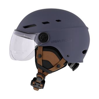 T'nB - Casque de protection avec visière et cache-oreilles détachables, Taille M - Bleu marine