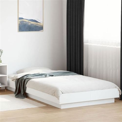 Vidaxl Blanc Cadre De Lit Sans Matelas 90X200 Cm - Image 3
