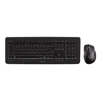 CHERRY DW 5100 - Ensemble clavier et souris - sans fil - 2.4 GHz - Français - commutateur : CHERRY LPK - noir