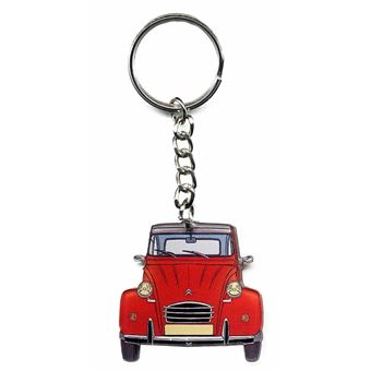Miniature Norev 1/18 – Citroën 2CV Rouge Déco Blanc, Édition Limitée 100pc