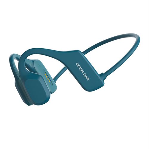 Casque Conduction Osseuse GAINBANG X1 Bleu sans Fil pour Le Sport/Running/Vélo/VTT Ecouteurs