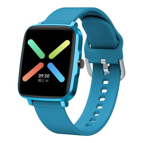 Montre Connectée Chronus KU1SL IP68 Étanche Fitness Tracker-Bleu-Chronus