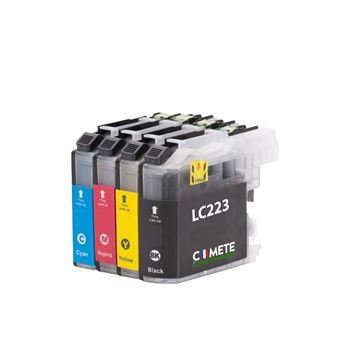 Cartouche encre Brother LC223 - Pack complet + 1 OFFERTE compatible Brother  LC223