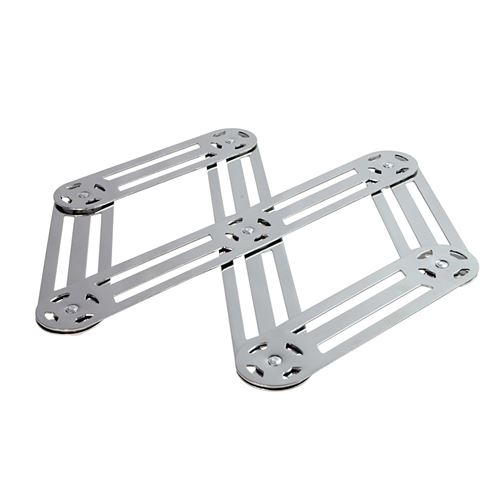 Non Communiqué Argent Dessous De Table Étirable En Inox 19X35 Cm - Roger Orfevre - / Métallique - Acier Inoxydable (Inox)