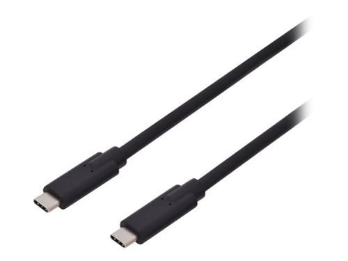 ASSMANN - Câble USB - USB-C (M) pour USB-C (M) - USB 3.1 Gen 2 - 1 m - moulé, support 4K - noir