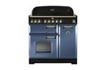 PIANO DE CUISSON CLASSIC DELUXE TAB VITRO 90 CM ROCHE BLEUE LAITON