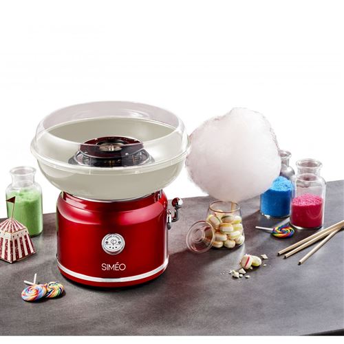 Machine À Barbe À Papa Siméo Fbp450 500 W Rouge