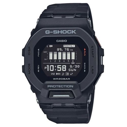 Casio G-Shock GBD-200-1ER G-SQUAD Steptracker Black Resin Strap Watch