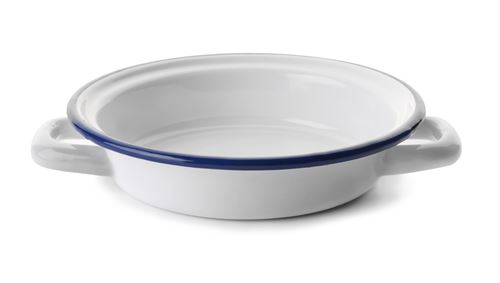 Non Communiqué Ibili 904122 Plat Email Rond Anses 22 Cm Blanca