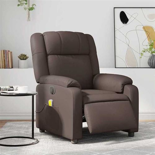 Non Communiqué Marron Vidaxl Fauteuil De Massage, Relaxation Électrique Similicuir