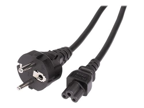 Hama - Câble d'alimentation - prise à 3 broches (M) pour CEE 7/7 (M) - 1.5 m - noir