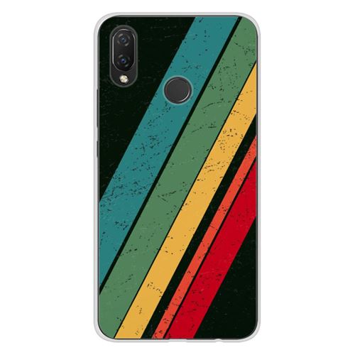Coque en silicone imprimée compatible Huawei P Smart Plus Grunge