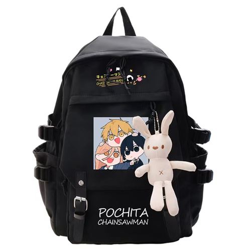Sac à Dos Chainsaw Man pour Filles (SD1730) 32*13*45 cm Noir