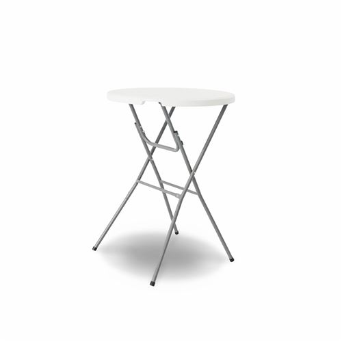 Table haute de réception – GALA – Mange debout. pliable. Ø80cm x 110cm