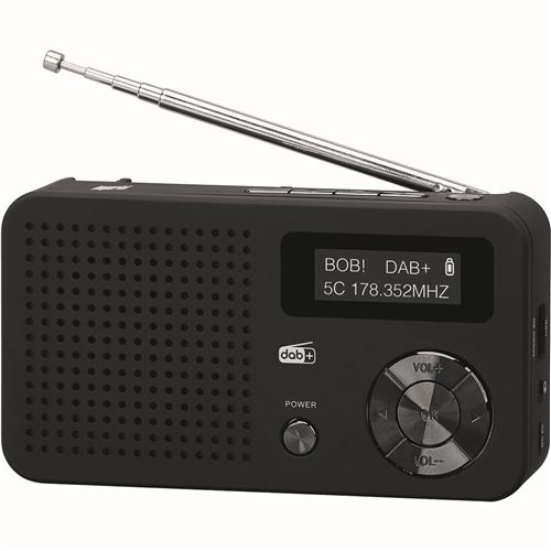 Imperial DABMAN 13 Radio-r&eacute;veil DAB+, FM fonction de charge de la batterie noir