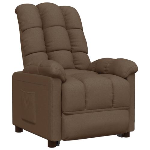 Vidaxl Marron Fauteuil Inclinable Tissu - Image 2